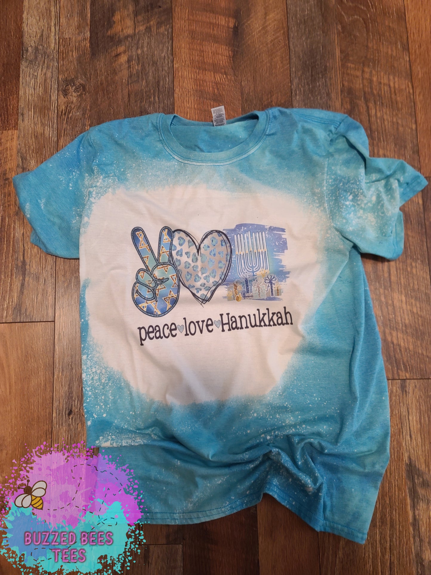 Peace Love and Hanukkah Short Sleeve T-Shirt