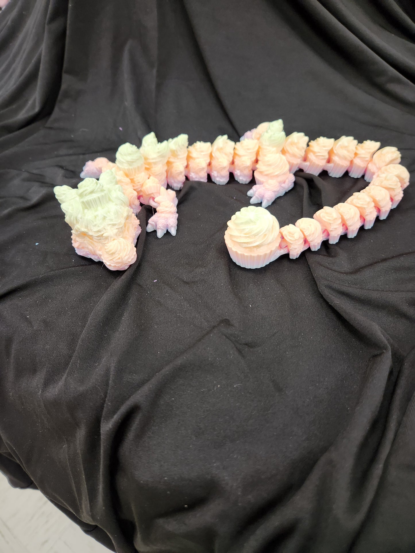 Frosting Fable: Articulated Cupcake Dragon Figurine