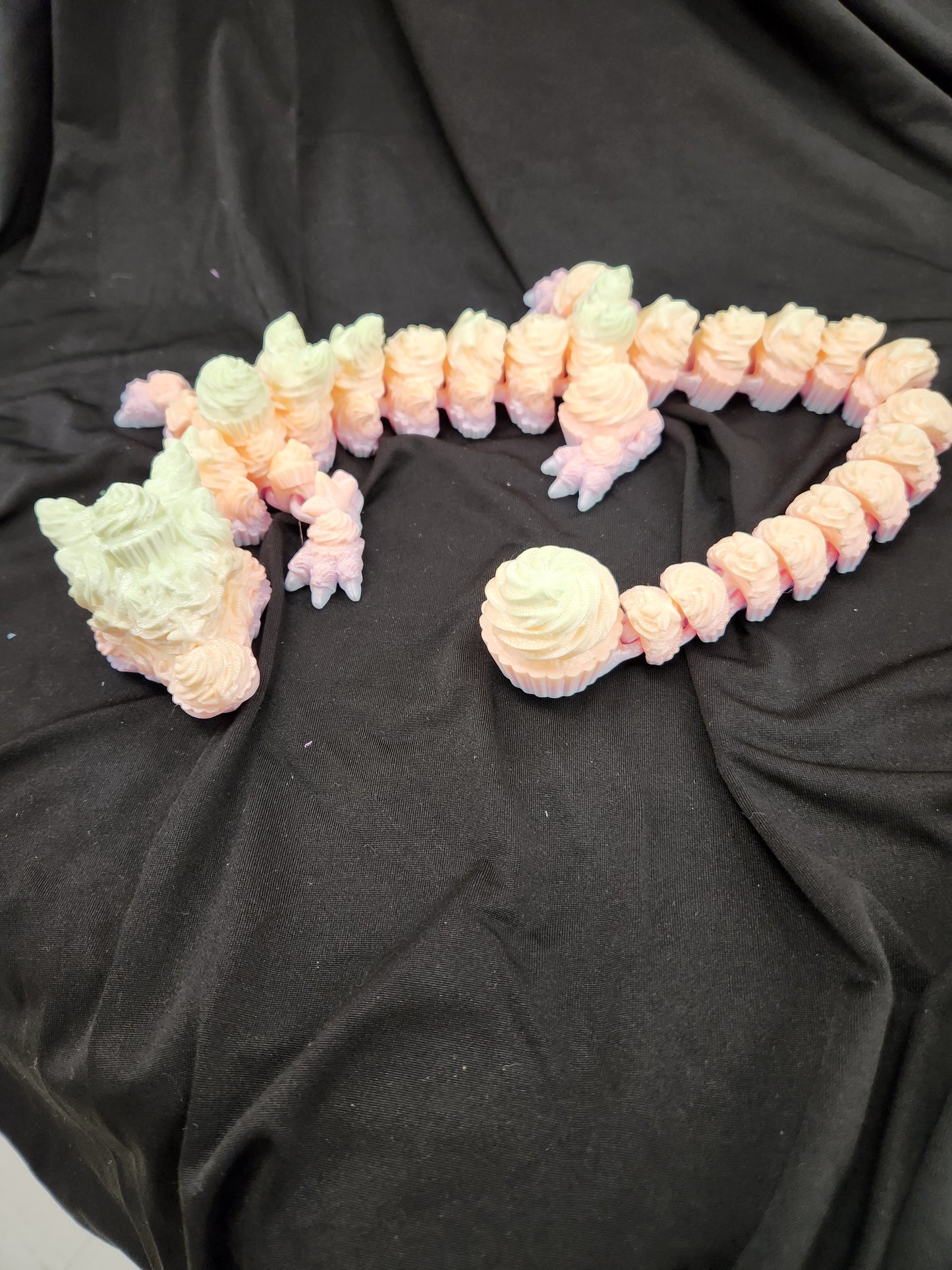 Frosting Fable: Articulated Cupcake Dragon Figurine