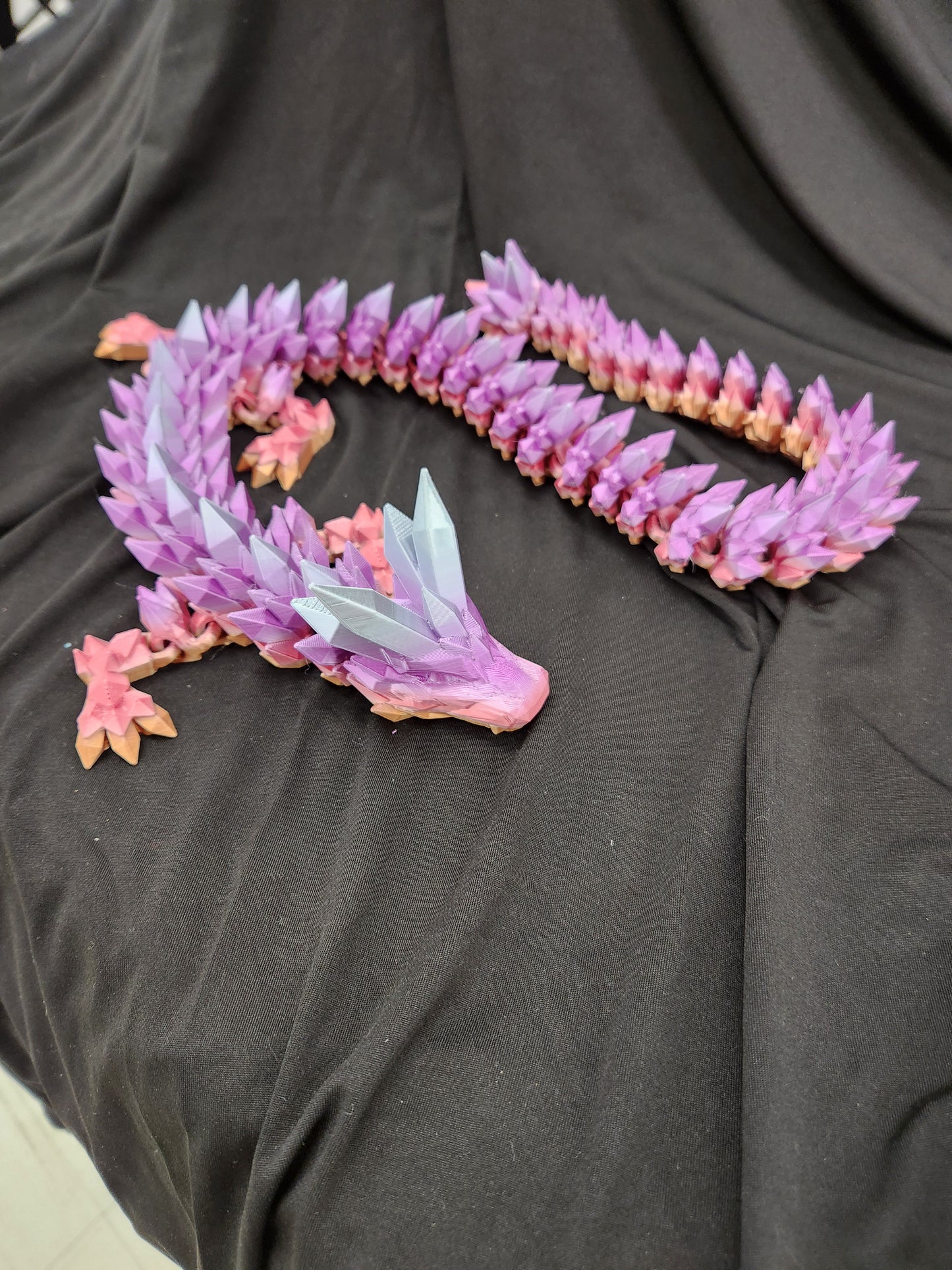Crystal Guardian: Articulated Gemstone Dragon