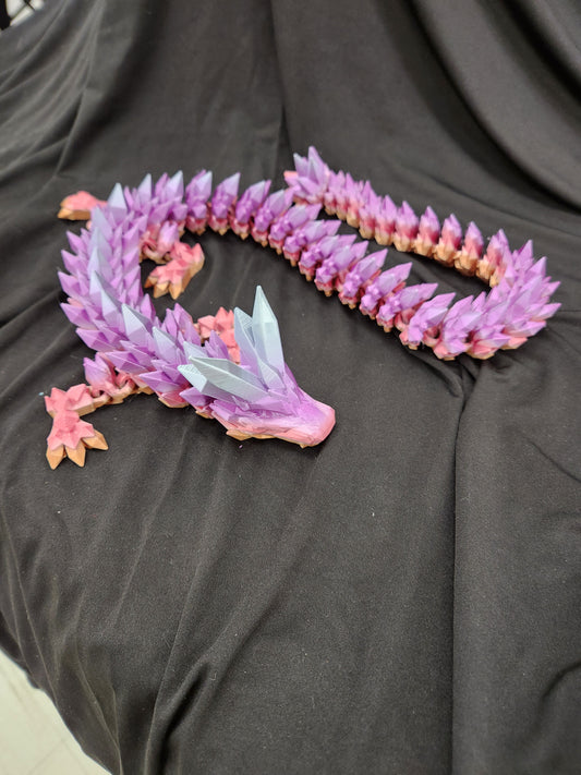 Crystal Guardian: Articulated Gemstone Dragon