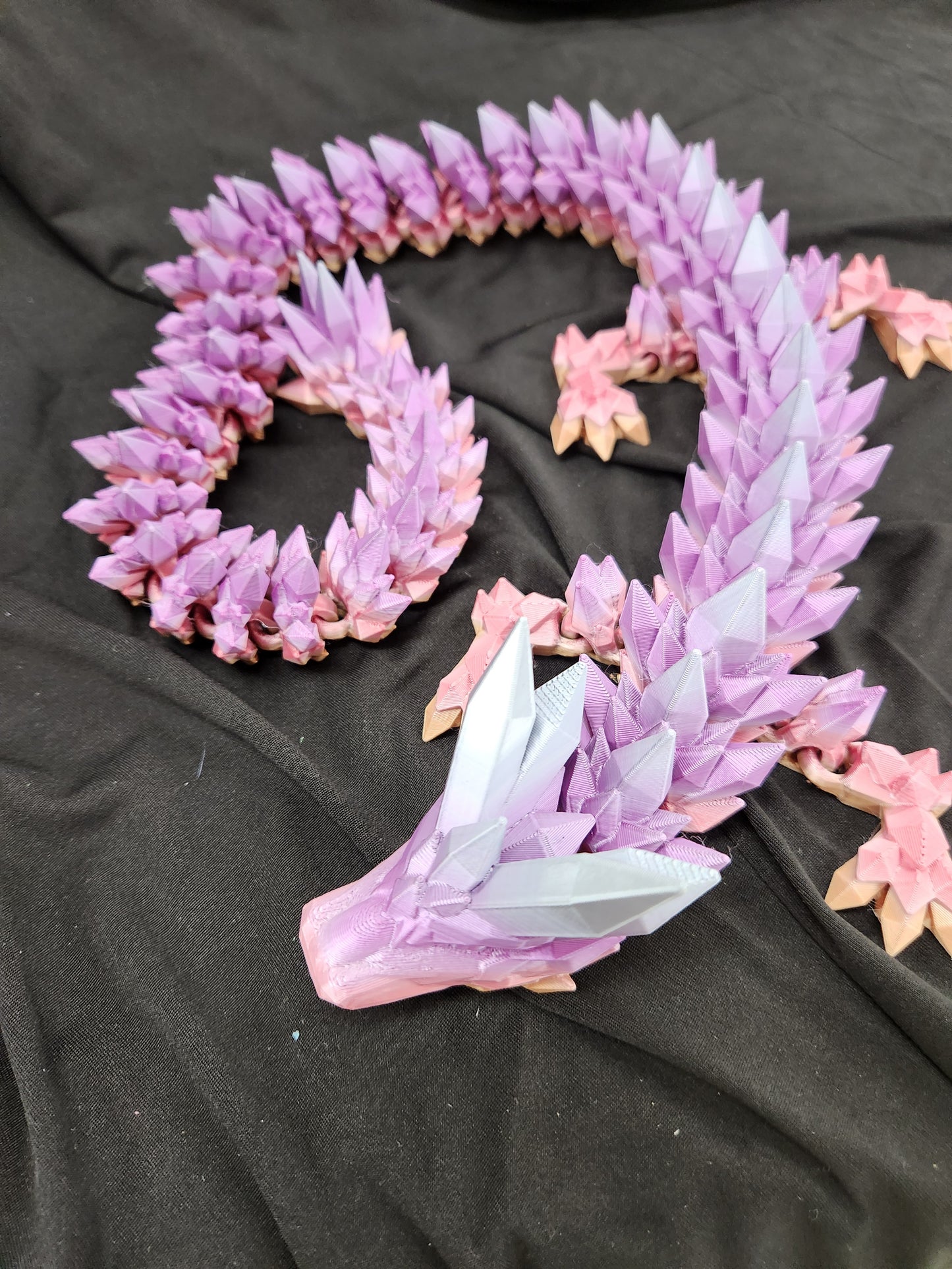 Crystal Guardian: Articulated Gemstone Dragon