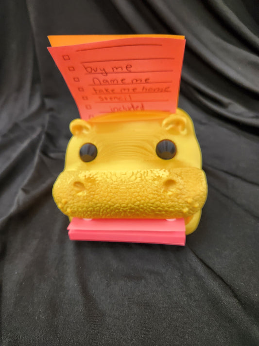 Hungry Hippo Sticky Note Holder & Stencil Set