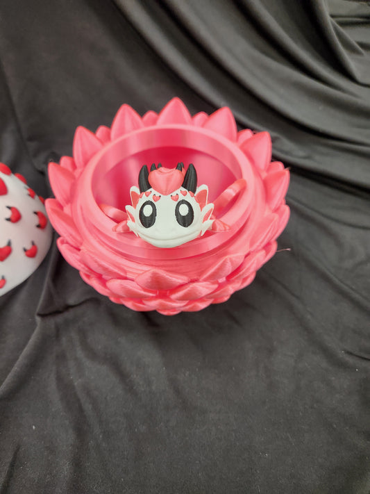 Heart Devil Dragon Egg & Hatchling Set